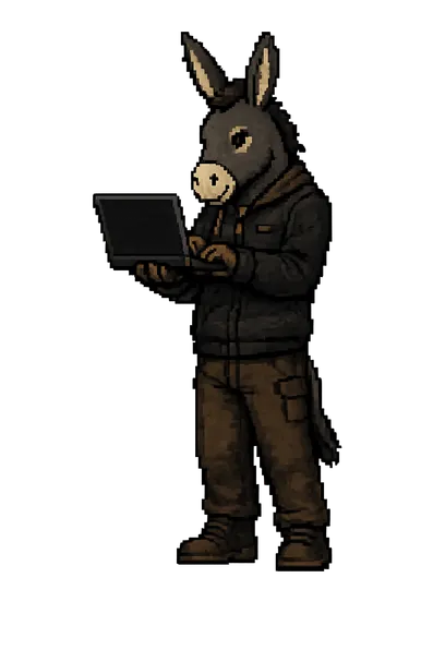 OpenDray mascot working from a terminal